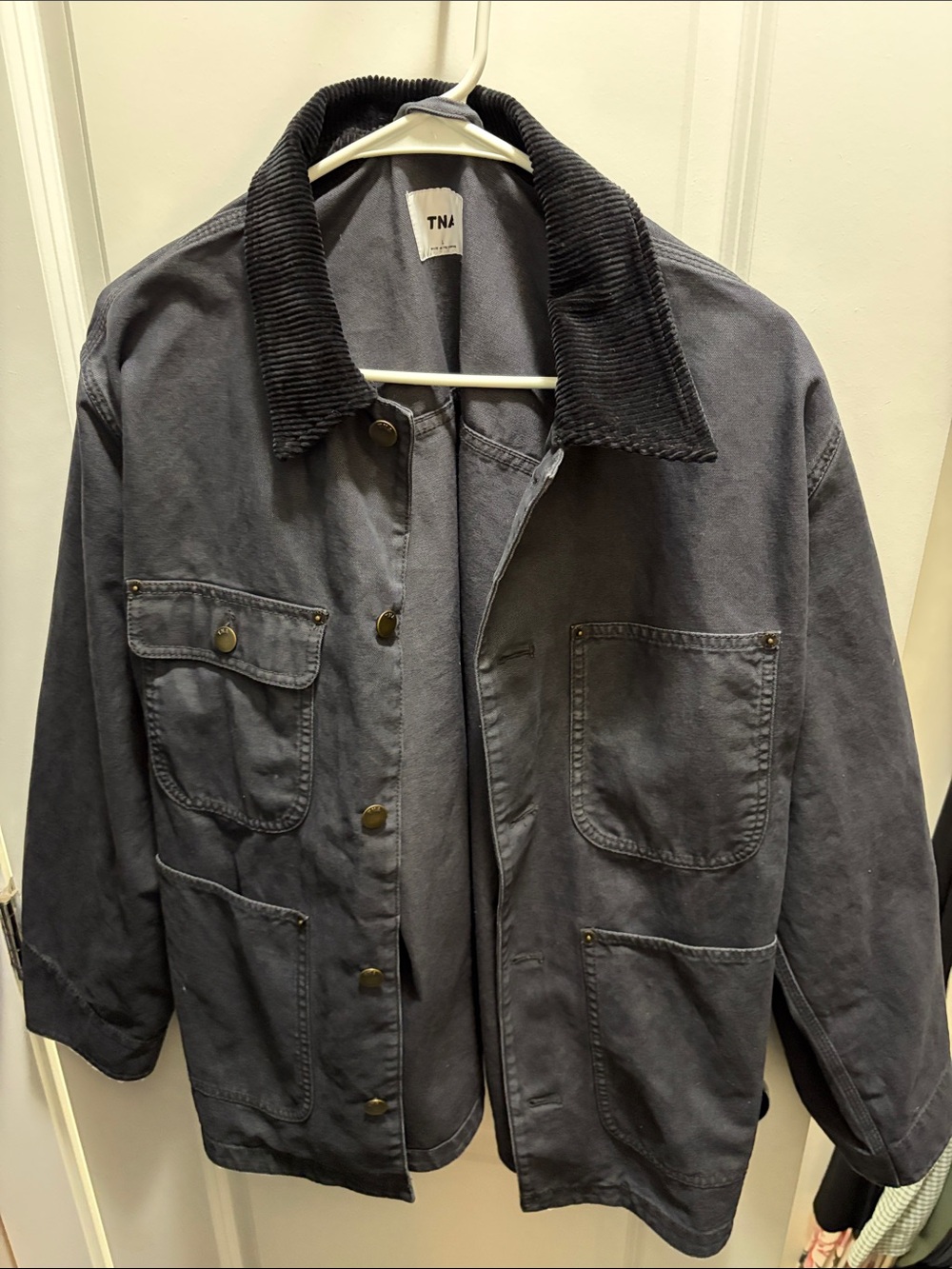 Aritzia TNA Black Barnett Lightweight Chore Jacket